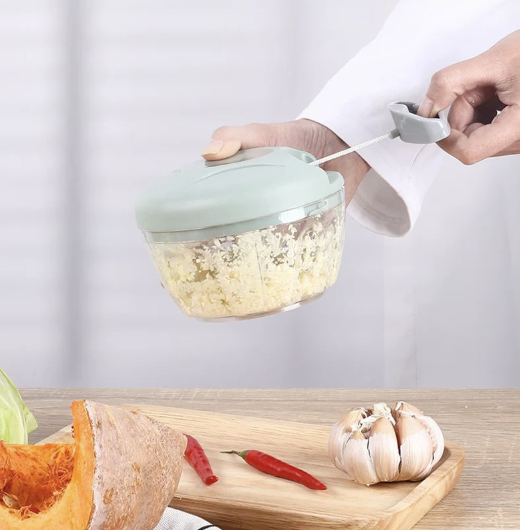 Home Multifunctional Vegetable Slicer Complementary Food Processor Meat Grinder Manual Garlic Press Garlic Puller Kitchen Dining Utensils Gadgets Seasoning Spice Tools