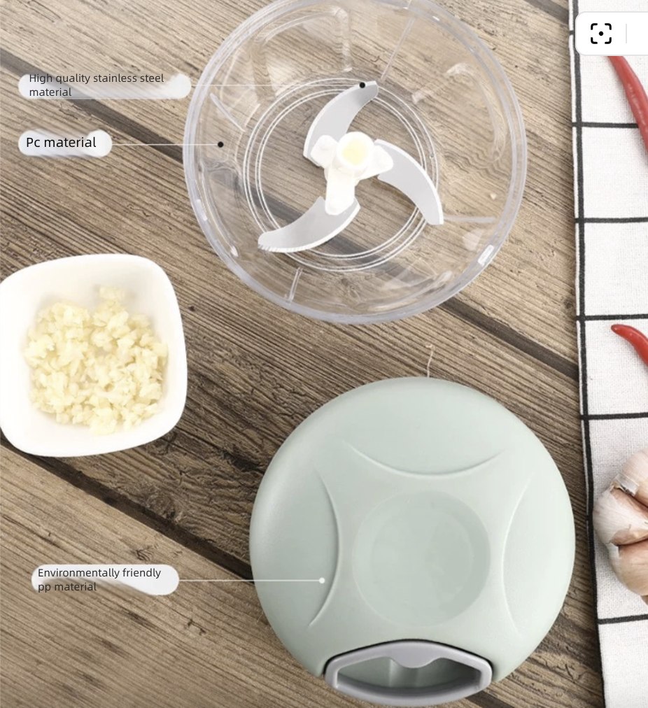 Home Multifunctional Vegetable Slicer Complementary Food Processor Meat Grinder Manual Garlic Press Garlic Puller Kitchen Dining Utensils Gadgets Seasoning Spice Tools