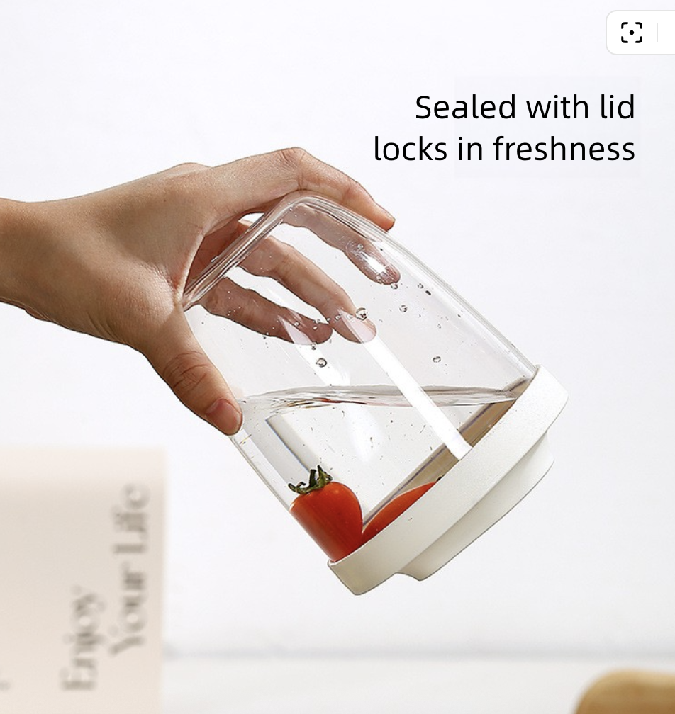 Salad Cup Picnic Fruit Cup Double-Layer Water Cup Portable Breakfast Cup for Office Workers Student Soup Cup Milk Cup Kitchen Dining Storage Travel To-Go Food Containers