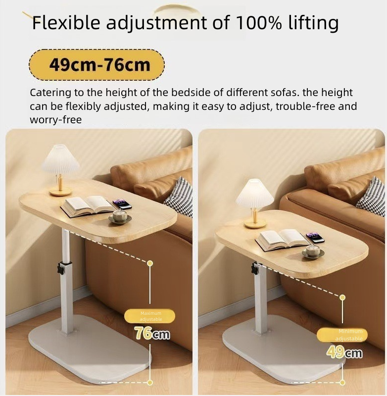 Home Light Luxury Adjustable Coffee Table Sofa Bedside Table Minimalist Living Room Small Table Kitchen Dining Room Furniture Tables Coffee Tables