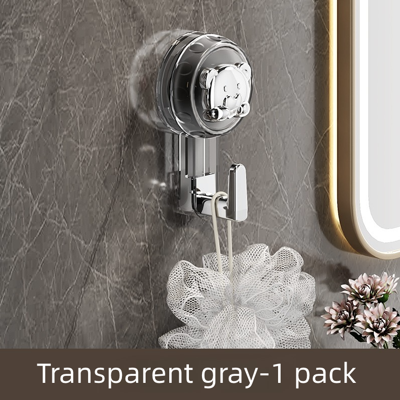 Home Storage Hooks Suction Cup Hook No Punching Single Hook Strong Vacuum Wall Hook Kitchen Bathroom Door Traceless Clothes Hook