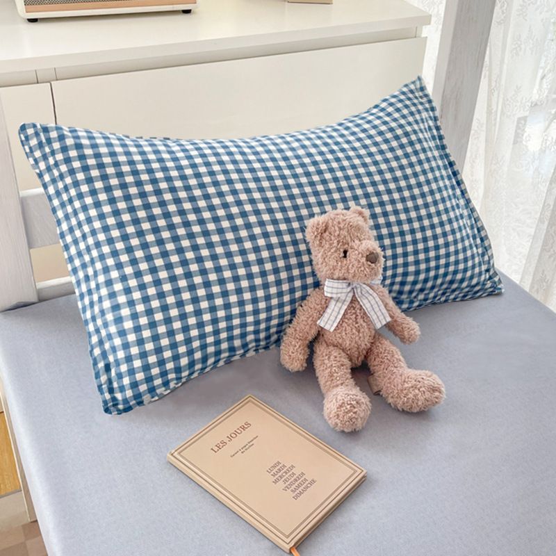 Pillowcases Ins Minimalist Style Pillowcase Single Student Dormitory Bedding Household One Pair Set Spring Home Bedding Pillowcase