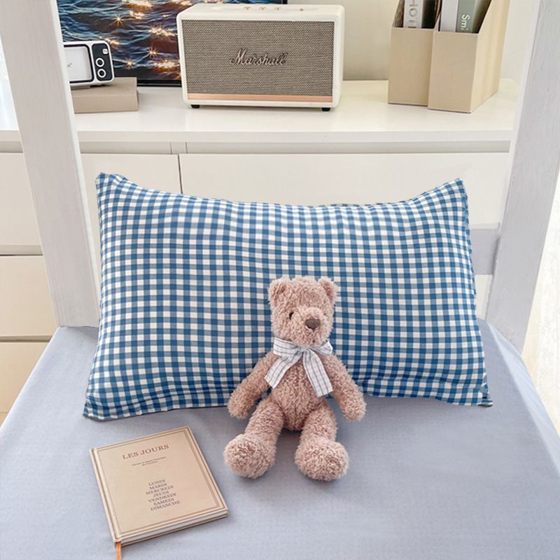 Pillowcases Ins Minimalist Style Pillowcase Single Student Dormitory Bedding Household One Pair Set Spring Home Bedding Pillowcase