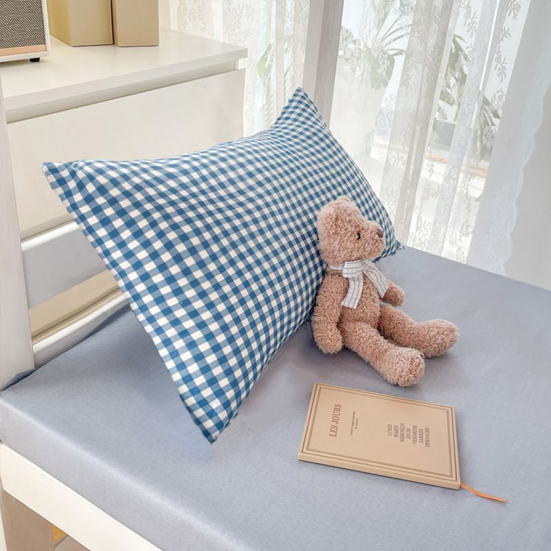 Pillowcases Ins Minimalist Style Pillowcase Single Student Dormitory Bedding Household One Pair Set Spring Home Bedding Pillowcase