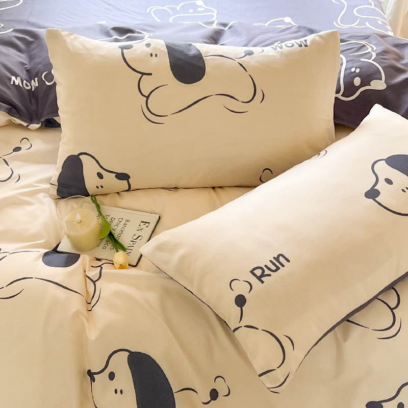 Pillowcases Ins Minimalist Style Pillowcase Single Student Dormitory Bedding Household One Pair Set Spring Home Bedding Pillowcase