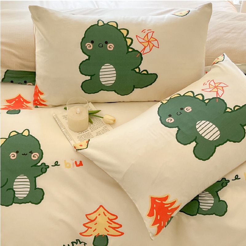 Pillowcases Ins Minimalist Style Pillowcase Single Student Dormitory Bedding Household One Pair Set Spring Home Bedding Pillowcase