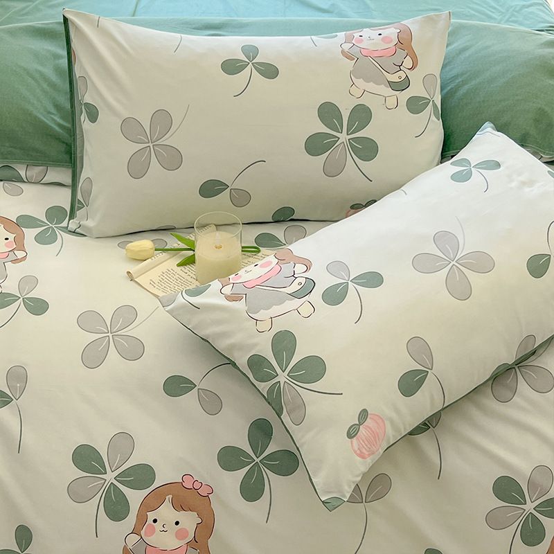 Pillowcases Ins Minimalist Style Pillowcase Single Student Dormitory Bedding Household One Pair Set Spring Home Bedding Pillowcase