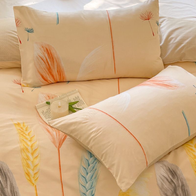 Pillowcases Ins Minimalist Style Pillowcase Single Student Dormitory Bedding Household One Pair Set Spring Home Bedding Pillowcase