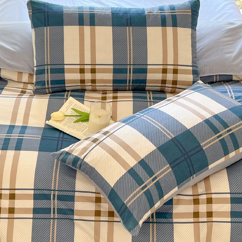 Pillowcases Ins Minimalist Style Pillowcase Single Student Dormitory Bedding Household One Pair Set Spring Home Bedding Pillowcase