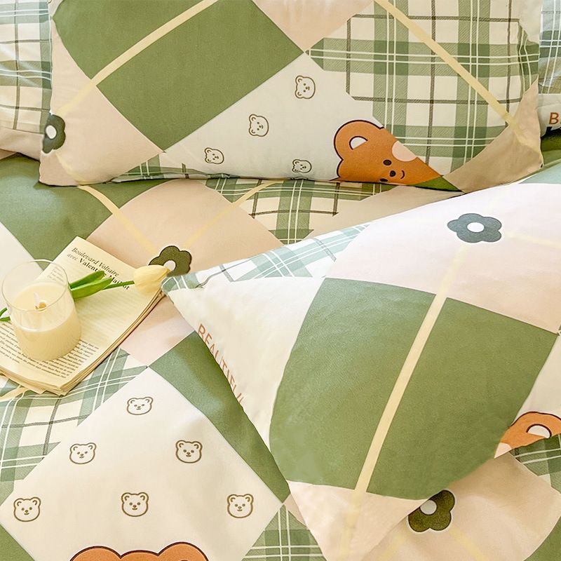 Pillowcases Ins Minimalist Style Pillowcase Single Student Dormitory Bedding Household One Pair Set Spring Home Bedding Pillowcase