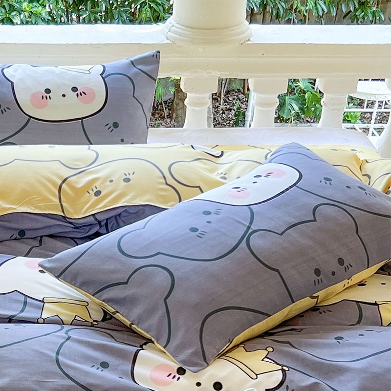 Pillowcases Ins Minimalist Style Pillowcase Single Student Dormitory Bedding Household One Pair Set Spring Home Bedding Pillowcase