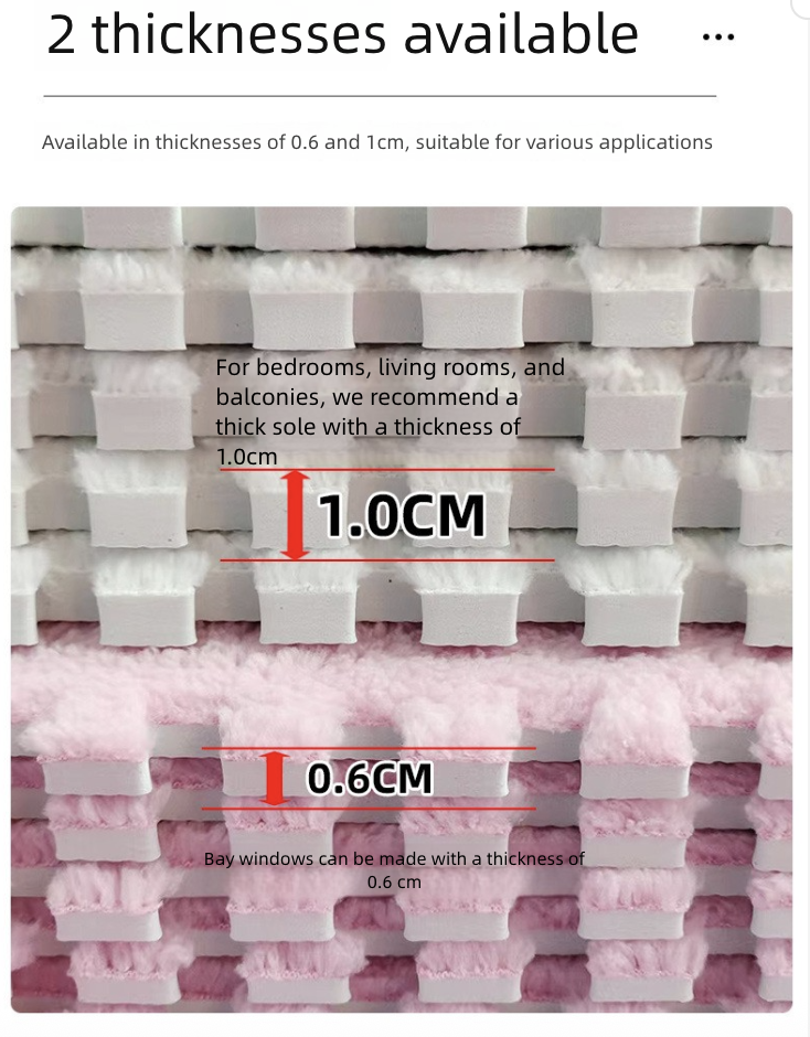 10 Pieces Home Decor Rugs Pads Protectors Area Rugs Plush Bedside Carpet Bedroom Ins Style Girl's Room Large Area Foam Splicing Floor Mat Random Color