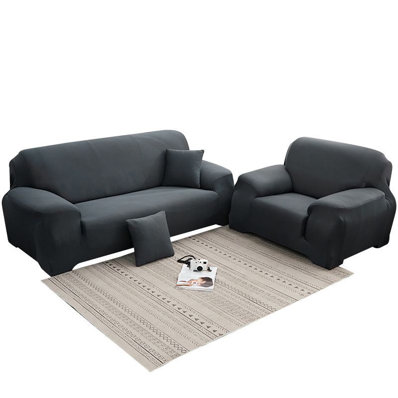 Home Decor Sofa Slipcovers Solid Color Milk Silk Sofa Cover Elastic All Season Universal All Inclusive Anti Slip Combination Sofa Cover