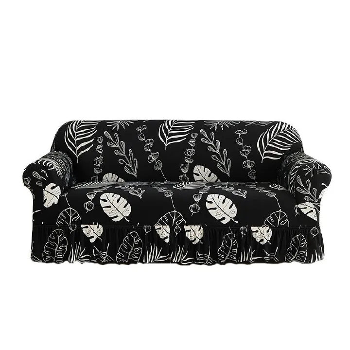Home Decor Sofa Slipcovers Printed Elastic Skirt Sofa Cover Multifunctional Dirt Proof Sofa Cover Anti Slip Cat Scratch Sofa Cover