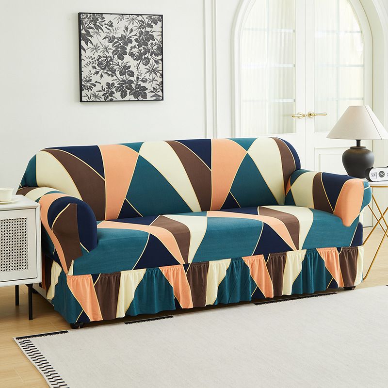 Home Decor Sofa Slipcovers Printed Elastic Skirt Sofa Cover Multifunctional Dirt Proof Sofa Cover Anti Slip Cat Scratch Sofa Cover