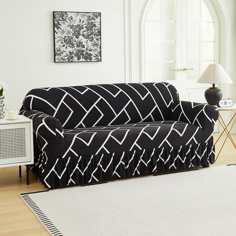 Home Decor Sofa Slipcovers Printed Elastic Skirt Sofa Cover Multifunctional Dirt Proof Sofa Cover Anti Slip Cat Scratch Sofa Cover
