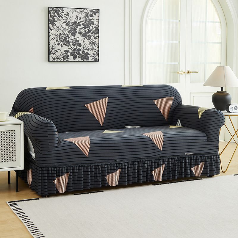 Home Decor Sofa Slipcovers Printed Elastic Skirt Sofa Cover Multifunctional Dirt Proof Sofa Cover Anti Slip Cat Scratch Sofa Cover