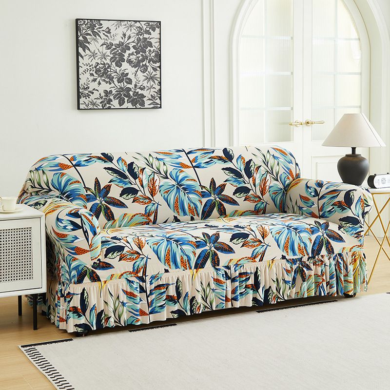 Home Decor Sofa Slipcovers Printed Elastic Skirt Sofa Cover Multifunctional Dirt Proof Sofa Cover Anti Slip Cat Scratch Sofa Cover