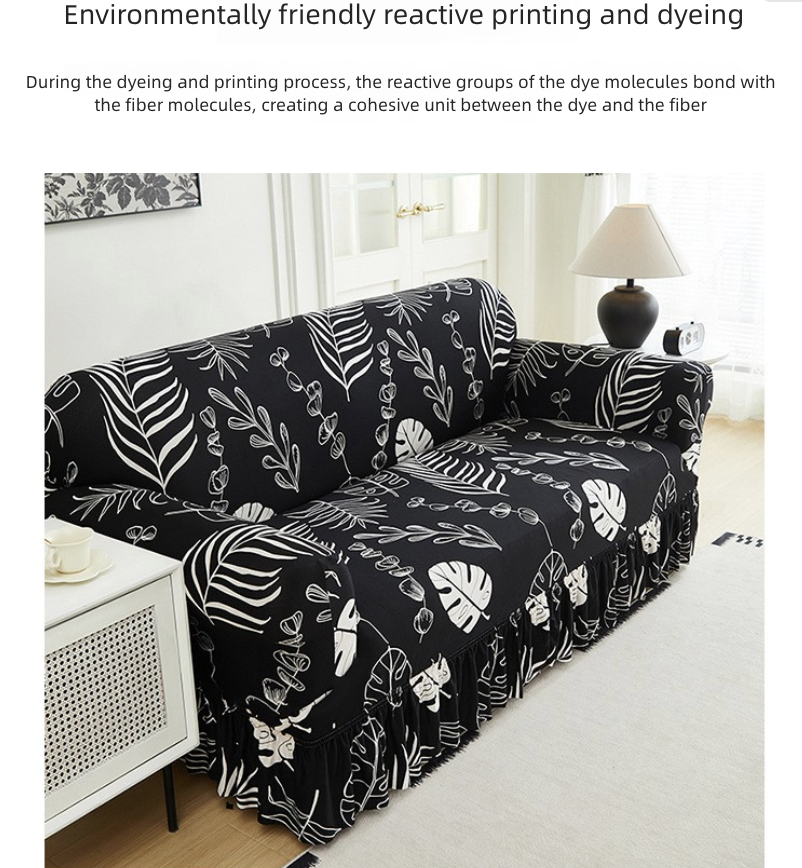 Home Decor Sofa Slipcovers Printed Elastic Skirt Sofa Cover Multifunctional Dirt Proof Sofa Cover Anti Slip Cat Scratch Sofa Cover