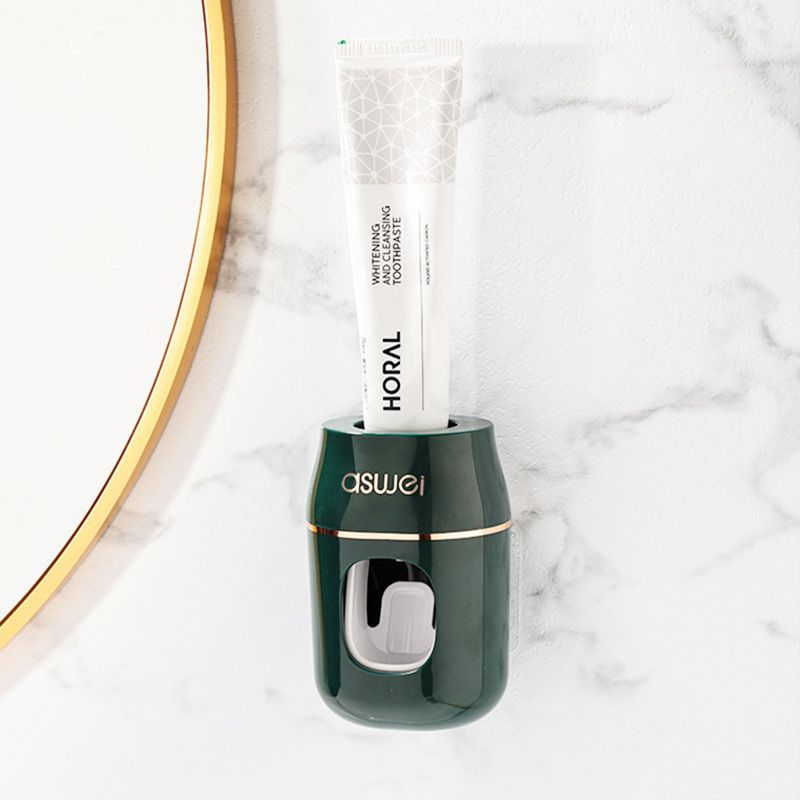 Squeeze Toothpaste Artifact Light Luxury Toothpaste Squeezer Storage Rack Wall Mounted Lazy Brushing Teeth No Punching Bath Bathroom Accessories Toothpaste Holders Dispensers