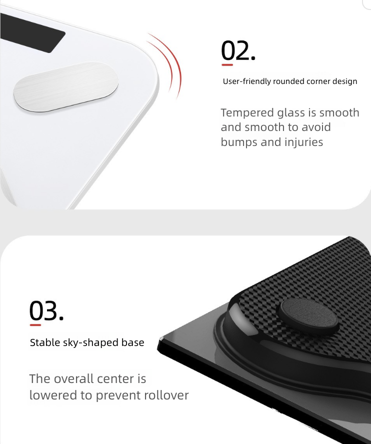Mi Home APP Weight Scale Electronic Scale Dedicated Household Weighing Scale Body Fat Scale Body Scale Charging