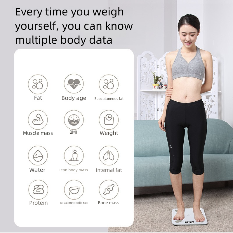 Mi Home APP Weight Scale Electronic Scale Dedicated Household Weighing Scale Body Fat Scale Body Scale Charging