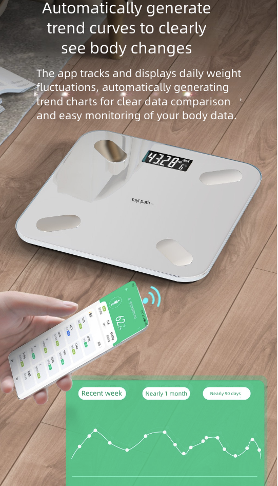 Mi Home APP Weight Scale Electronic Scale Dedicated Household Weighing Scale Body Fat Scale Body Scale Charging