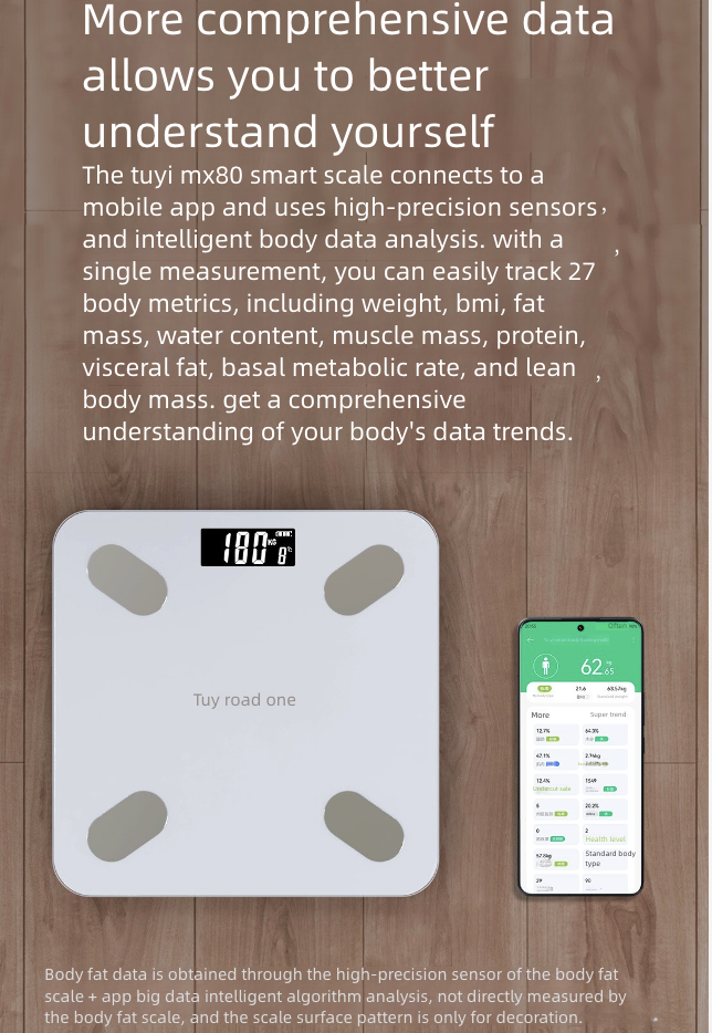 Mi Home APP Weight Scale Electronic Scale Dedicated Household Weighing Scale Body Fat Scale Body Scale Charging