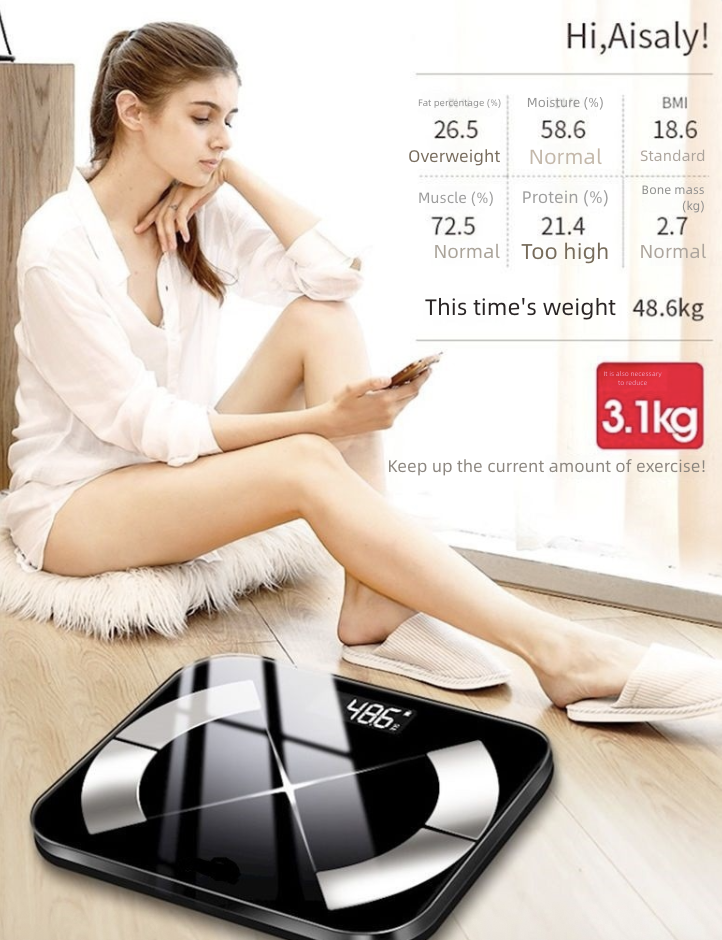 Bluetooth Intelligent Electronic Weighing Household Body Fat Scale Weight Scale Health Precision Weight Scale