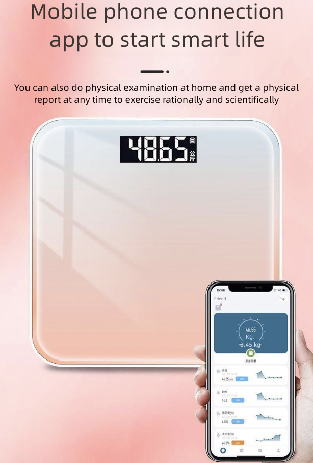 Body Fat Scale Intelligent Accurate Household Weight Scale Adult Bluetooth Scale Human Body Scale Small Accurate Electronic Scale Weight Scale