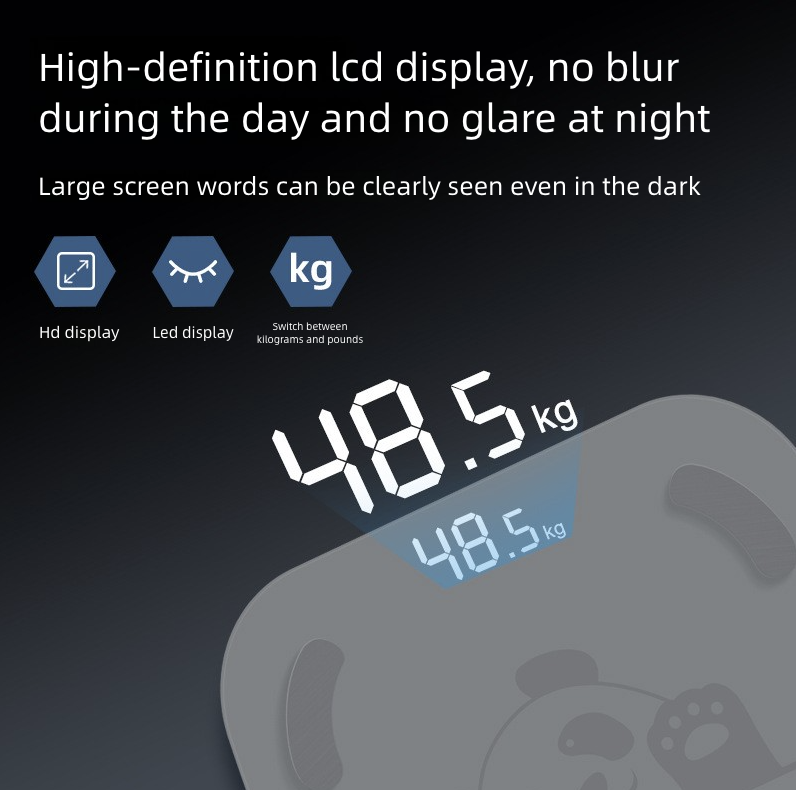 Intelligent Body Fat Scale Household Charging Electronic Scale Body Fat Scale Human Body Scale Precise Human Body Weighing Fat Measurement Electronic Scale