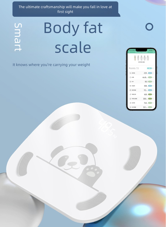 Intelligent Body Fat Scale Household Charging Electronic Scale Body Fat Scale Human Body Scale Precise Human Body Weighing Fat Measurement Electronic Scale