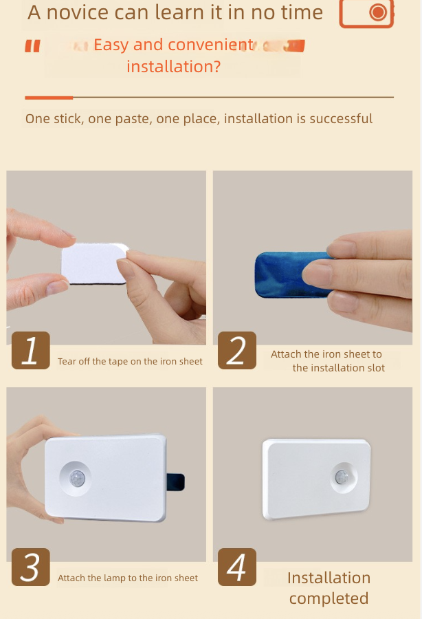 Intelligent Induction Night Light LED Human Body Infrared Type-C Charging Wireless Magnetic Night Light for Home Lighting Wall Lights