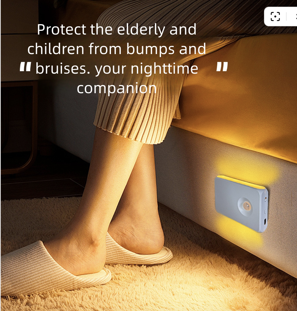 Intelligent Induction Night Light LED Human Body Infrared Type-C Charging Wireless Magnetic Night Light for Home Lighting Wall Lights