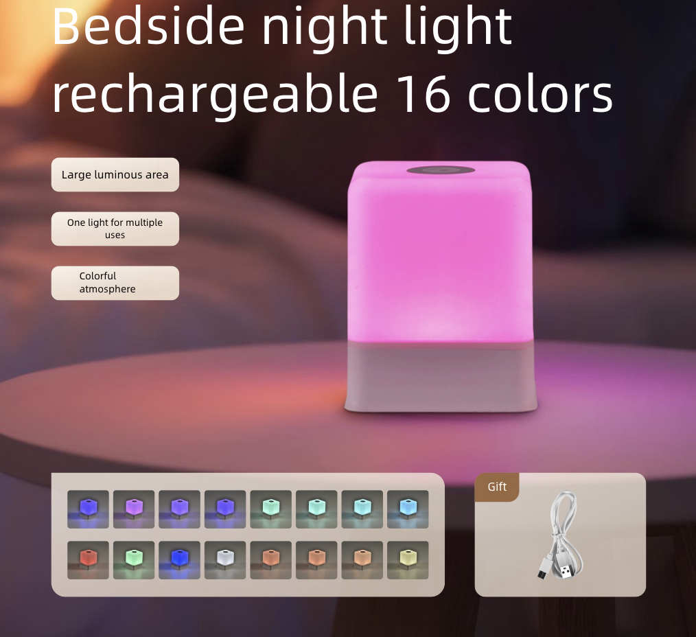 Charging Touch Night Light Tapping Light Baby Feeding Atmosphere Table Lamp Eye Protection Bedside Lamp Bedroom Sleep Light