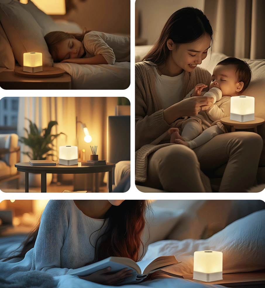 Charging Touch Night Light Tapping Light Baby Feeding Atmosphere Table Lamp Eye Protection Bedside Lamp Bedroom Sleep Light