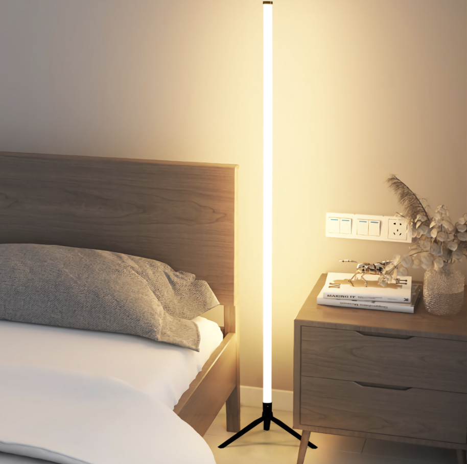 Home Lighting Floor Lamps RGB Rhythm Desktop Atmosphere Light Floor Light 360° Illumination Voice Controlled Corner Light