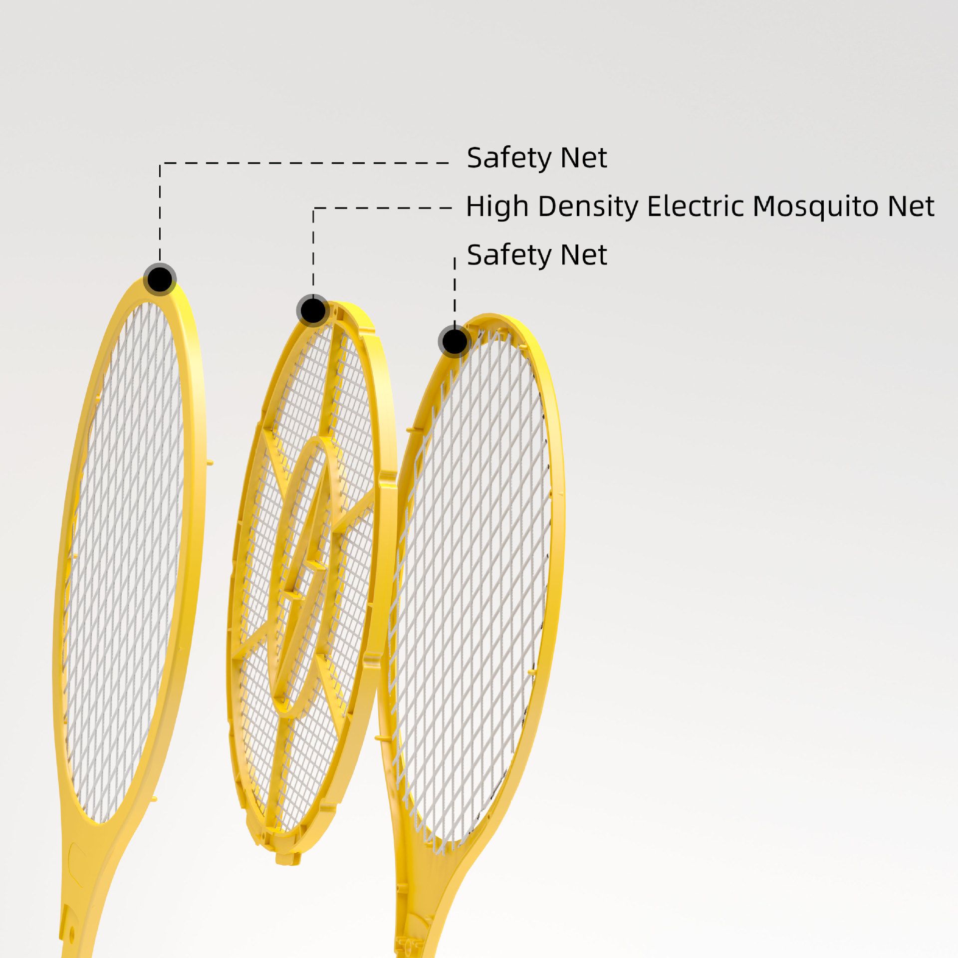 Fly Swatters Small Household Powerful Battery Powered Mosquito Swatter Fly Swatter Fruit Bug Swatter Home Pest Control