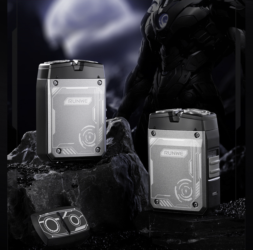 Electric Shaver Dual Blade Heads 3D Floating Shaver Adjustable Speed Shaving Type-C Charging Electric Shavers