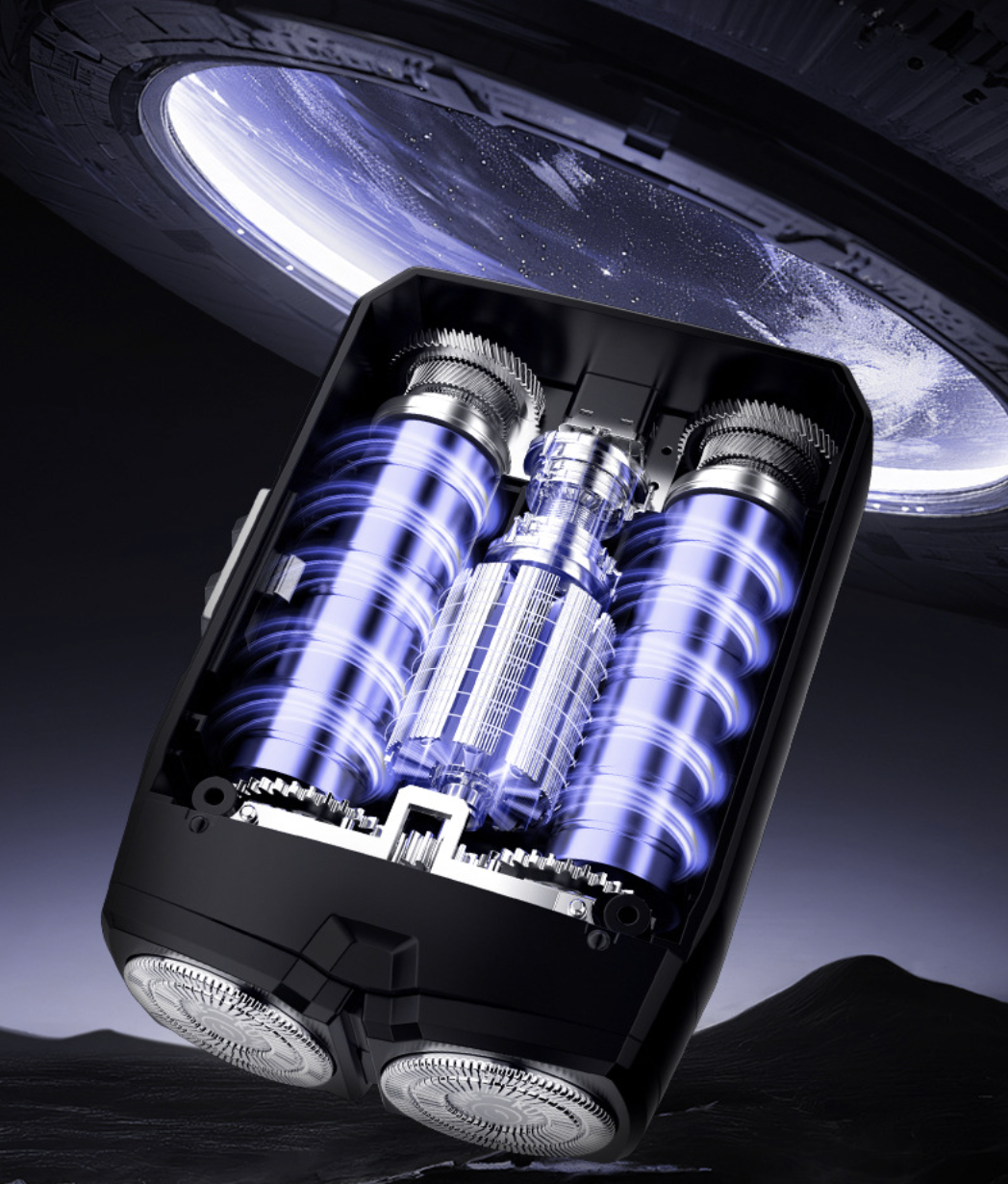 Electric Shaver Dual Blade Heads 3D Floating Shaver Adjustable Speed Shaving Type-C Charging Electric Shavers
