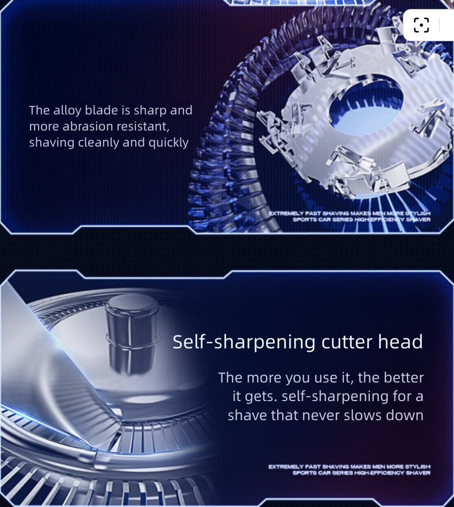 Electric Shaver Dual-Head Razor Portable Beard Trimmer Electric Shavers
