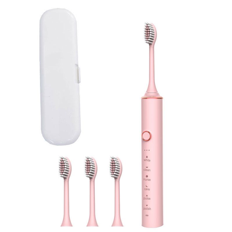Soft-Bristle Electric Toothbrush with 18 Modes Metal Shaft USB Charging Sonic Brushing for Home Use Powered Toothbrushes