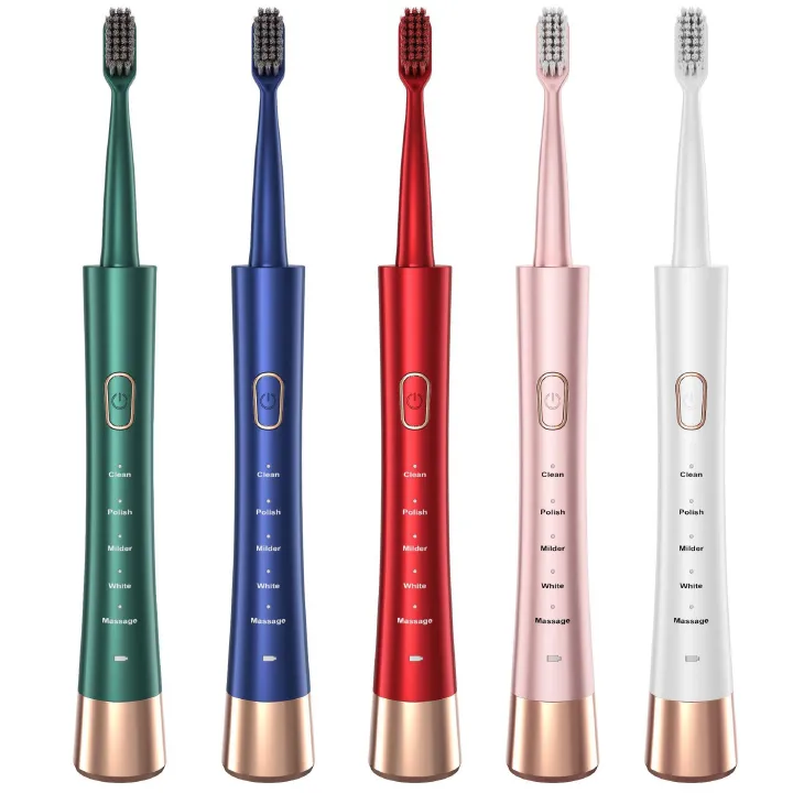 Toothbrushes  New Home Usb Charging 5-Speed Soft Hair Intelligent Adult Toothbrush Battery Powered Travel Electric Toothbrush