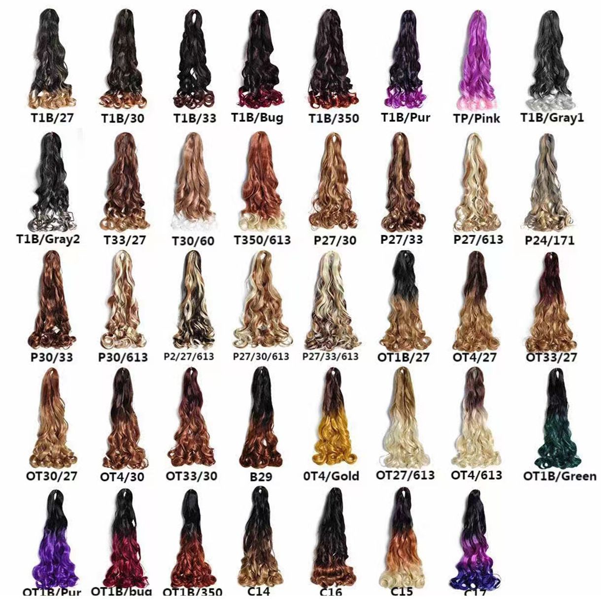 Wig Dirty Braid Big Roll French Curl Loose Wave Crochet Hair