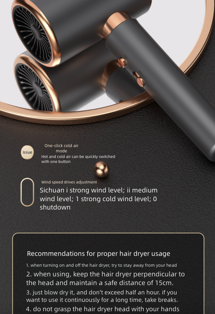 Hair Styling Tools Appliances Hair Dryers High-Power High-Force Hair Dryer for Home Use Professional Salons