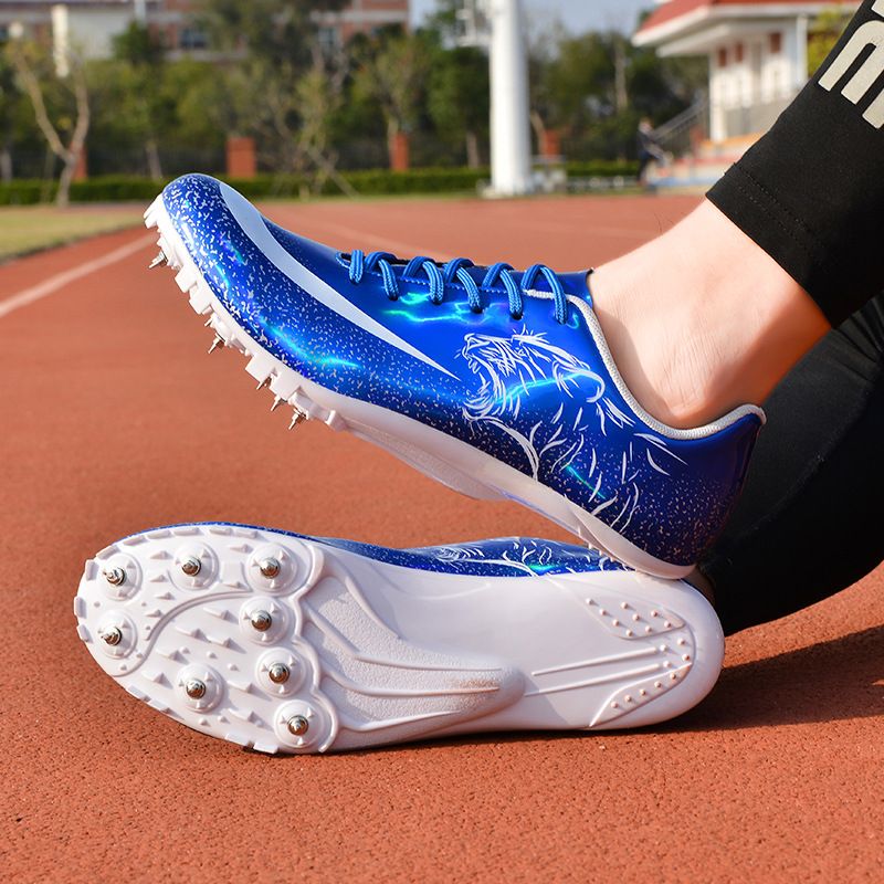 Athletic Running Shoes Nail Shoes for Track And Field Sprint 100 Meter Sports Competition Specifically Designed for Physical Examination Men's Women's Running Sports Shoes