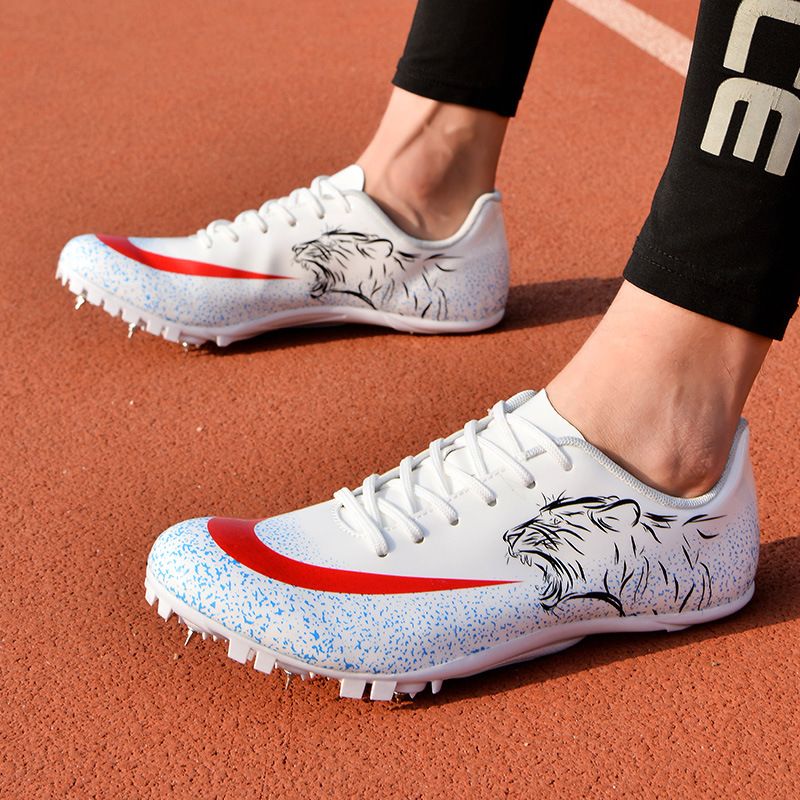 Athletic Running Shoes Nail Shoes for Track And Field Sprint 100 Meter Sports Competition Specifically Designed for Physical Examination Men's Women's Running Sports Shoes