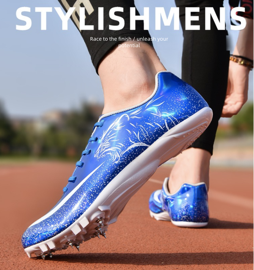 Athletic Running Shoes Nail Shoes for Track And Field Sprint 100 Meter Sports Competition Specifically Designed for Physical Examination Men's Women's Running Sports Shoes