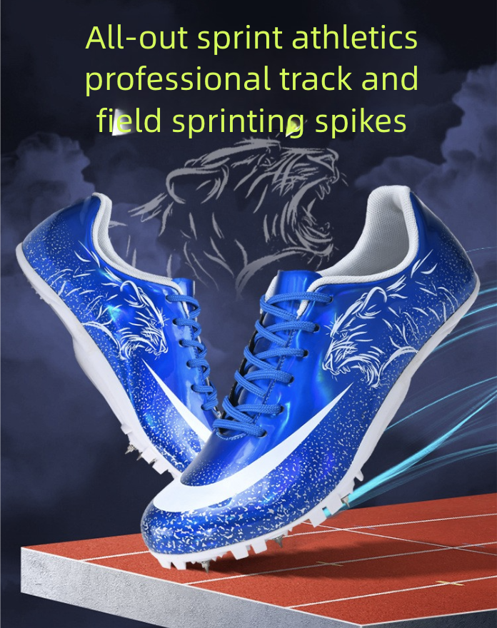 Athletic Running Shoes Nail Shoes for Track And Field Sprint 100 Meter Sports Competition Specifically Designed for Physical Examination Men's Women's Running Sports Shoes