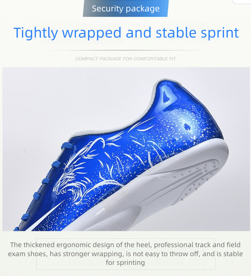 Athletic Running Shoes Nail Shoes for Track And Field Sprint 100 Meter Sports Competition Specifically Designed for Physical Examination Men's Women's Running Sports Shoes